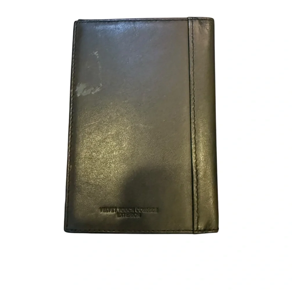 Black Leather Passport Holder